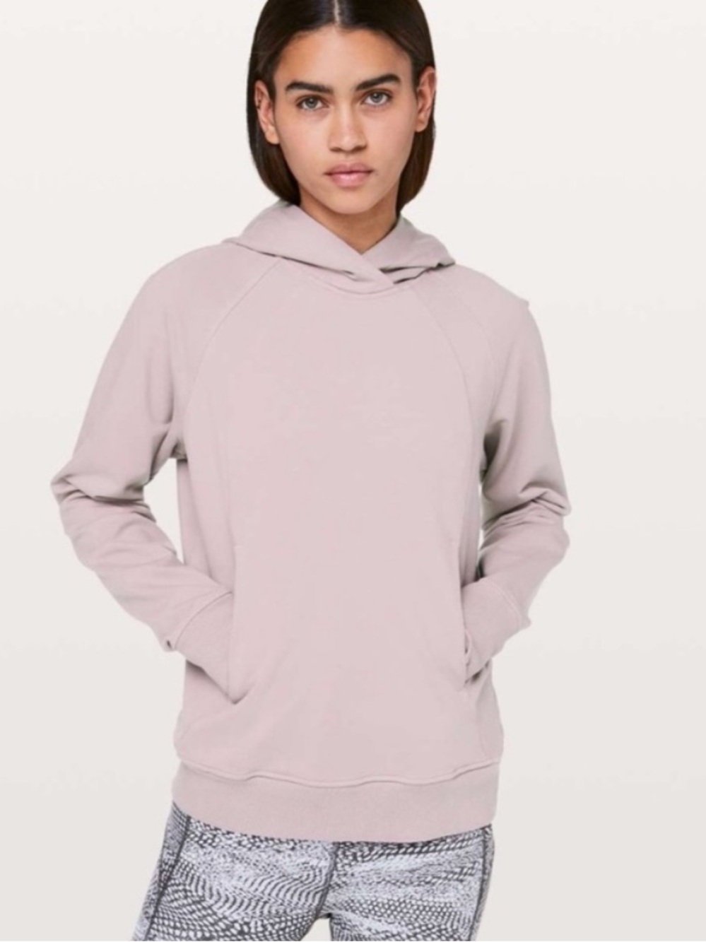 Lululemon Scuba Pullover smokey pink size 2 strawberry milkshake